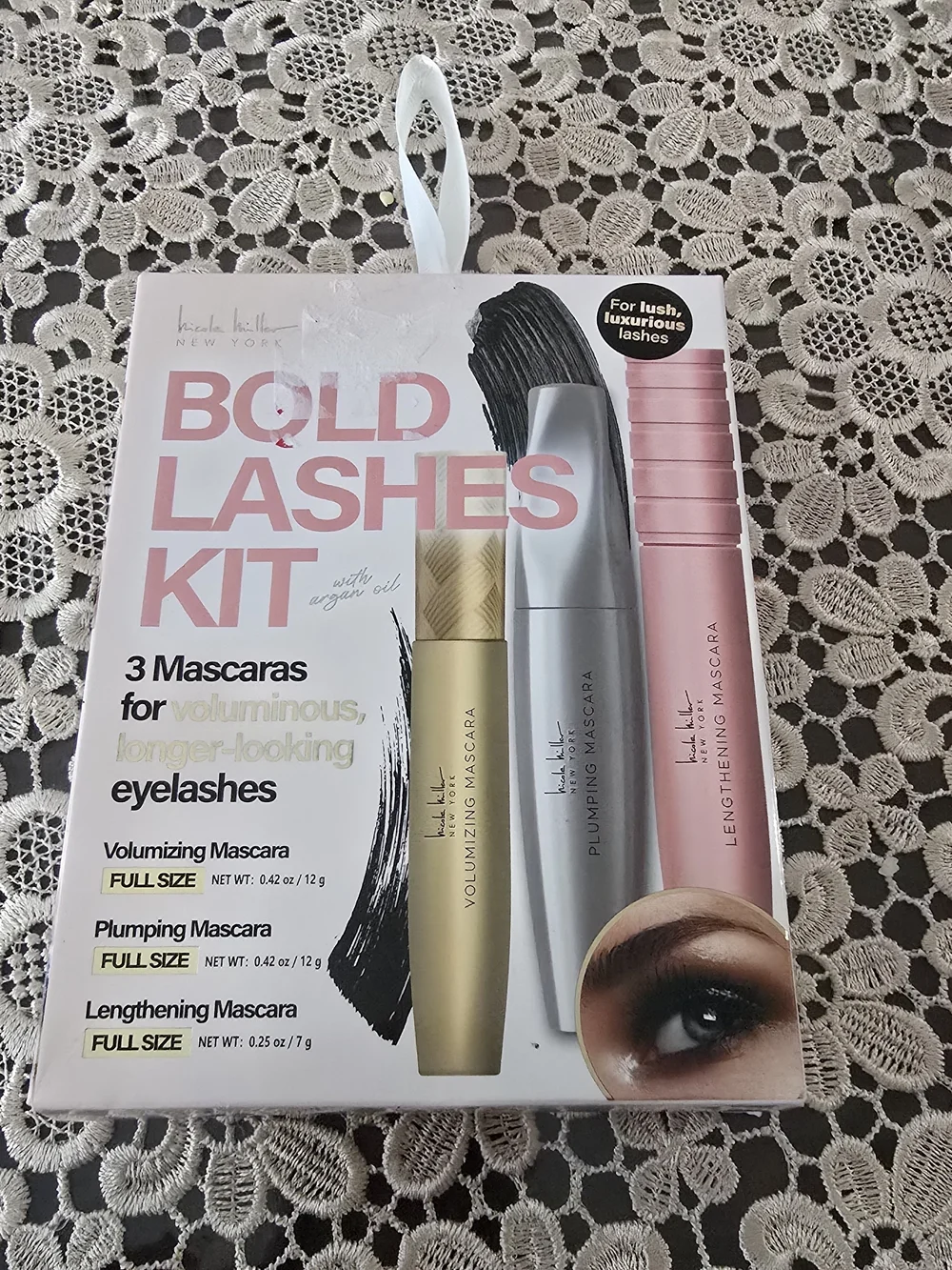 Nicole Miller Bold Lashes Kit — Pink, Gold, Silver Mascaras